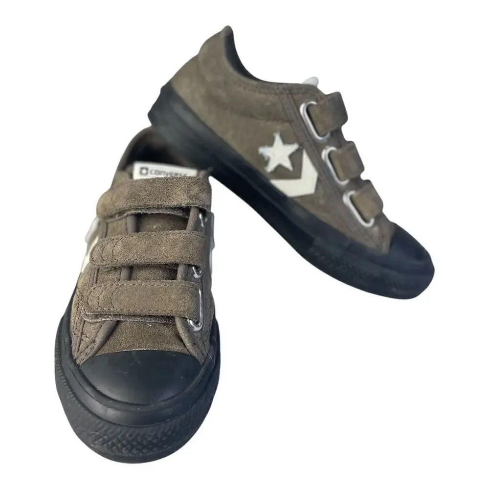 Converse Star Player 76 Suede Brown Easy On Sneakers Youth Size -11